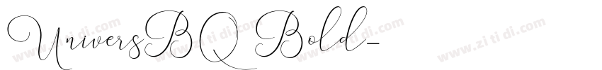 UniversBQ Bold字体转换